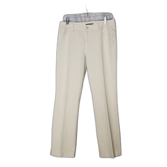 LAUREN RALPH LAUREN White Stretch Jeans Pants Womens Size 10 - Picture 6 of 7